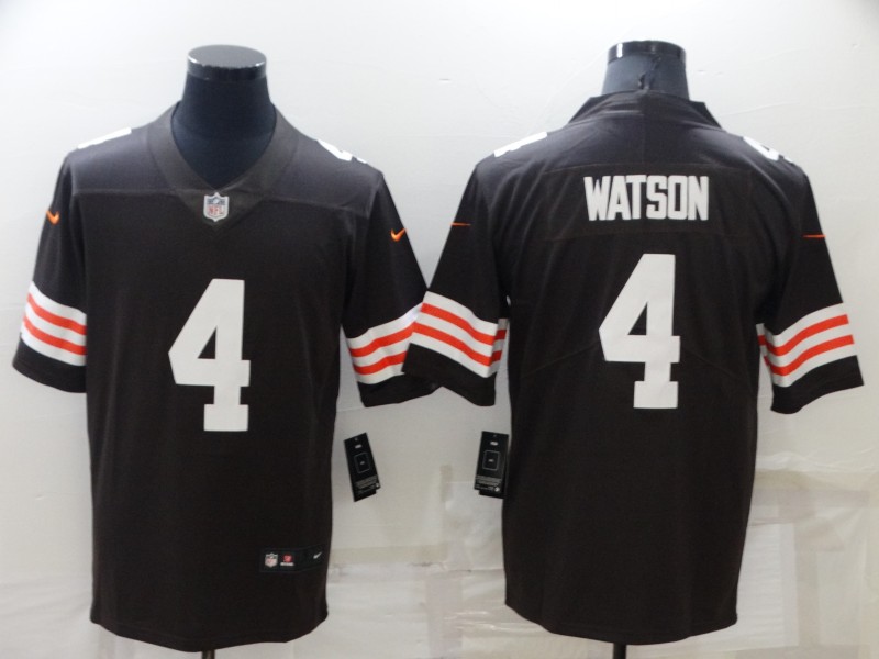 Men Cleveland Browns #4 Watson Brown Nike Vapor Untouchable Limited 2022 NFL Jersey